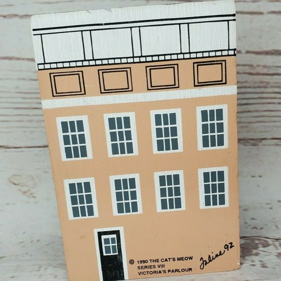 Vintage 1990 The Cats Meow Victorias Parlour Décor - Picture 5 of 11